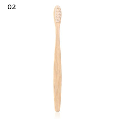 Biodegradable Bamboo Toothbrushes 10 Pack - BPA Free Soft Bristles Toothbrushes, Eco-Friendly, Compostable Natural Wooden Toothbrush